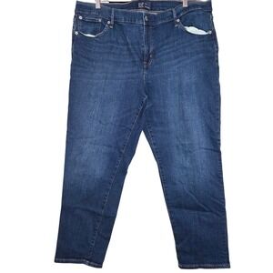 Gap Denim Girlfriend Jean Womens Plus Size 18 Medium Wash